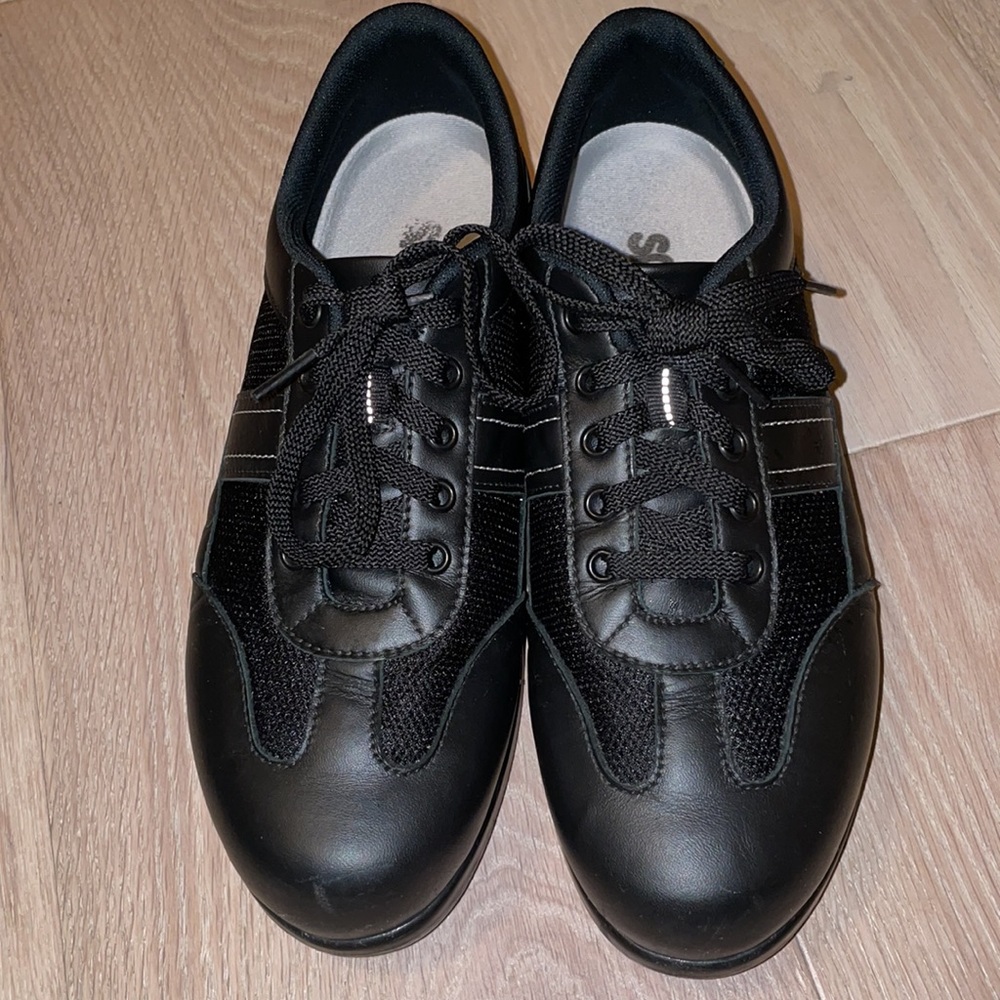 SAS Black Mesh Shoes